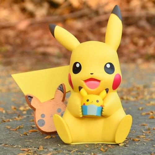 Pokemon Poket Monster Biscuit Pikachu Anime Figure Action Figures Model Favorites Collect Ornaments
