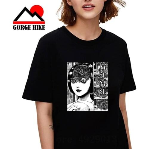 Junji Ito Tomie 3D T Shirt Girl japanese Anime Manga Japan Otaku Horror T-shirt cotton Short Sleeve 90s vintage Tee Shirt homme