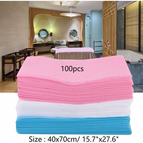 100 X 15.7 "x 27.6" Disposable Non-Adjustable Nonwoven Sheets Hypoallergenic, for