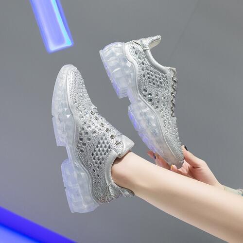 Zapatos De Mujer Tenis 2020 Summer New Arrival Women Tennis Shoes for Outdoor Fitness Sequins Sneakers Ladies Gym Footwear Shoes