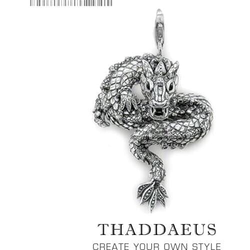 Pendant Dragon,2019 Winter New 925 Sterling Silver Fashion Jewelry Europe Ethnic Bijoux Accessories Gift For Woman & Men