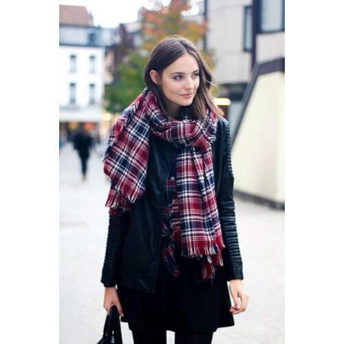 Imitated cashmere plaid checker square scarf Shawl Wrap Womens Girls Ladies mens Scarf Christmas gift 140*140cm 7pcs/lot #3965