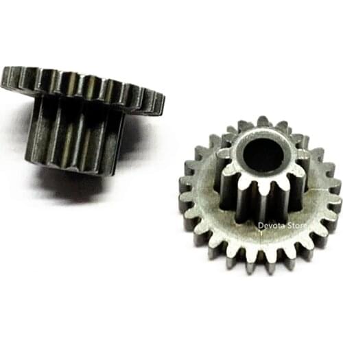 Metal Double Gear 0.5M 12T-24T 3mm Hole (Shaft loose fit) Variable Speed Reduction Gear