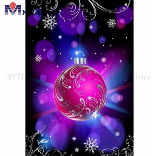 MYTIAN 5D DIY Diamond Painting Art Kit,Christmas Tree Ornament,Full Drill Diamond Embroidery Cross Stitch Mosaic Home Decor Gift
