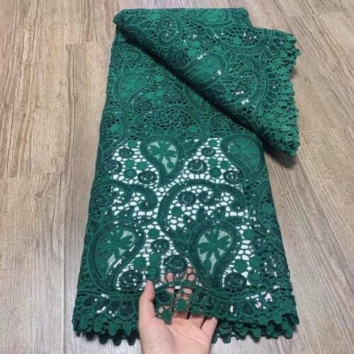 Nigerian lace fabric with stones fashion embroidered tulle lace hot sale ankara fabric dry lace fabric for dress5yard/piece 5815