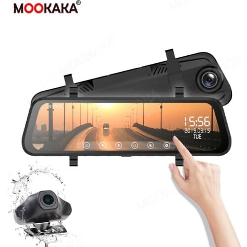 Night Vision Dash Cam Reversing Camera Stream Media Pro Stream RearView Mirror Car Dvr Camera FHD 1080P Video Recorder