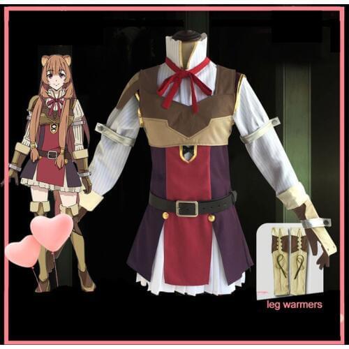 New Anime Tate no Yuusha no Nariagari The Rising of the Shield Hero Raphtalia Cosplay Costume with wig