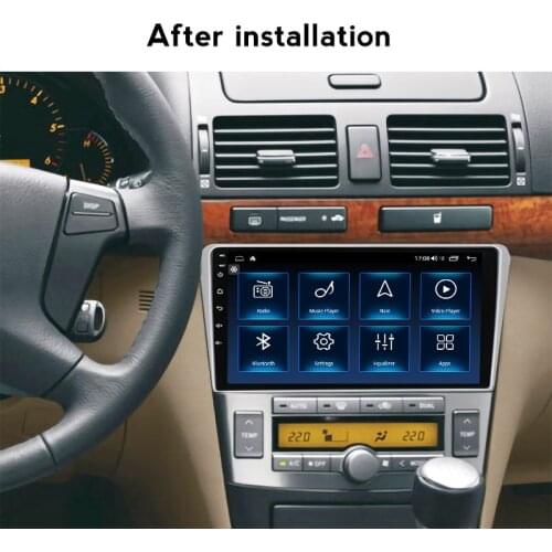 Octa Core Carplay IPS Android 10 Car Radio GPS Navigation Stereo Headunit Tape Recorder For Toyota Avensis T250 2 II 2002-2008