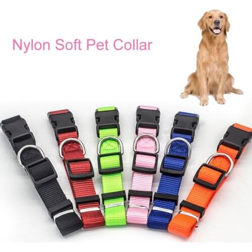 Small Cat Dog Collar Pet Freely Adjustable Nylon Collar Soft Comfortable Durable For Large Medium Dogs And Puppy Teddy Supplies