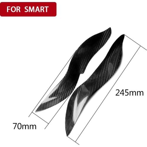 Suitable for Mercedes-Benz old Smart W450 2003-2006 carbon fiber car headlight eyelashes modification accessories