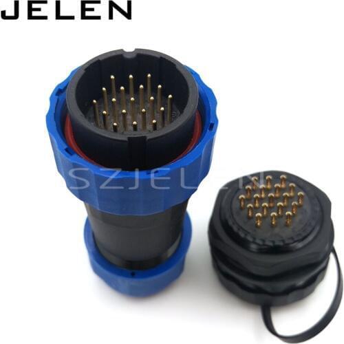 SD28 19 pin Waterproof and dustproof connectors IP68 Industrial Power Wire connector, 19 pin Automotive Connectors