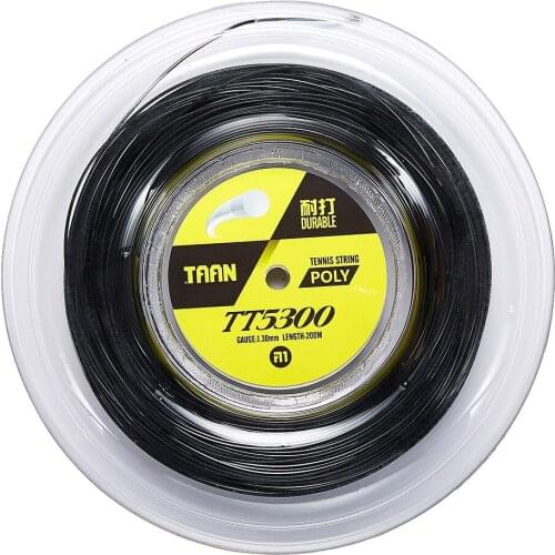 TAAN TT5300 Resistant Tennis Racket String Tennis Polyester Hard Wire 200M1.30MM -40
