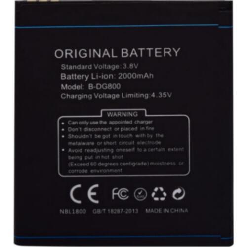 High quality Replacement Battery Authentic DG800 B-DG800 2000mAh For Doogee VALENCIA B DG800 DG 800 Mobile phone