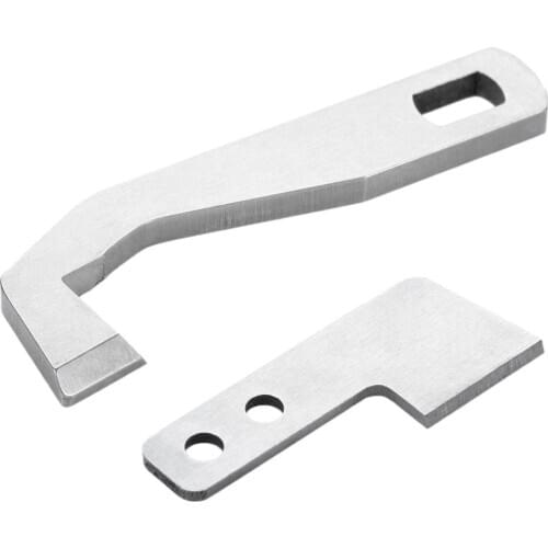 Sewing Machine Upper&Lower Knife/Blade Part G1075+G1076 for Singer Bablylock BL480A Elna 654 Husqvarna Viking Pfaff coverlock
