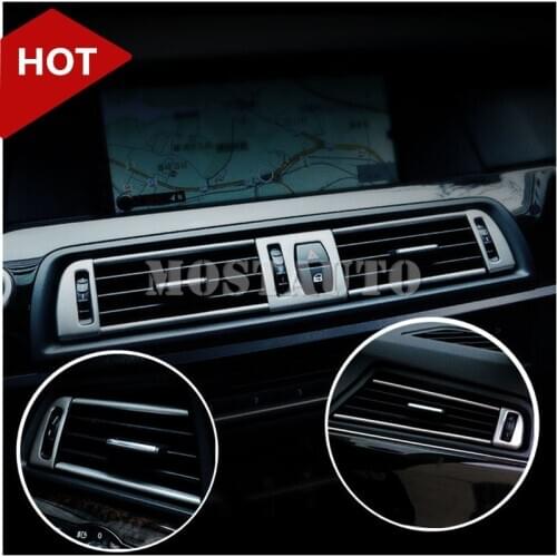 For BMW 5 Series F10 F11 Inner Console Center & Side Air Vent Cover 2011-2016 13pcs Car Accessories Interior Car Decor Car Trim