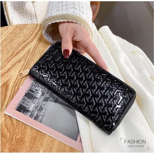 2021 Women Wallets Fashion Long PU Top Quality Card Holder Zipper Wallet For Women
