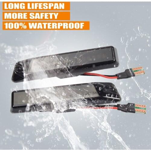 2pcs For BMW Serie 3 E36 X5 E53 Dynamic LED Blinker Side Marker Turn Signal Light Lamp