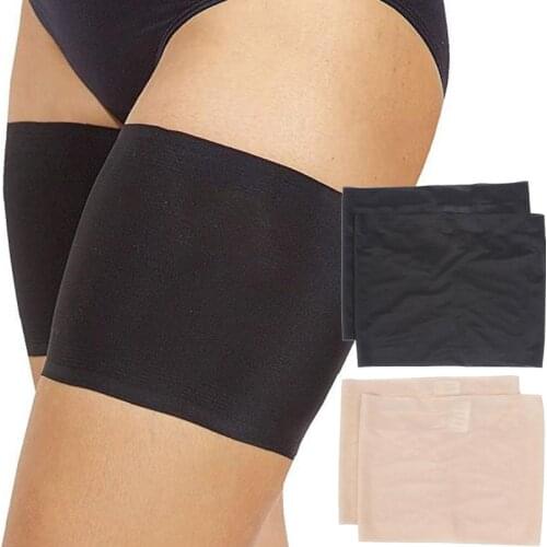 2Pcs Women Anti-chafing Thigh Bands Silicone Anti Slip Stripes Inner Thigh Protection Summer Leg Warmer Dropshipping