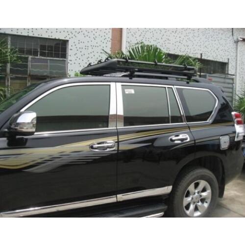 24PCS Chrome Window Pillar Trim sill frame for Toyota Prado FJ150 2011 2012 2013