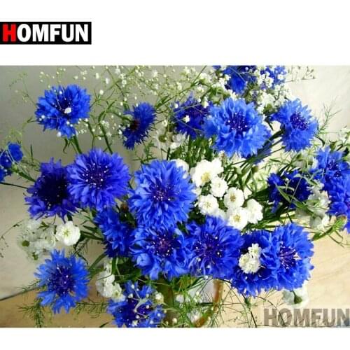 HOMFUN Full Square/Round Drill 5D DIY Diamond Painting"Flower landscape"Embroidery Cross Stitch 3D Home Decor Gift a10294