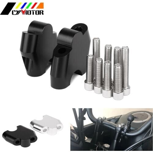 Motorcycle CNC Aluminum HandleBar Clamp Riser Adaptor For NC700S NC700X NC750X CB500X NC CB 700S 700X 750X 500X