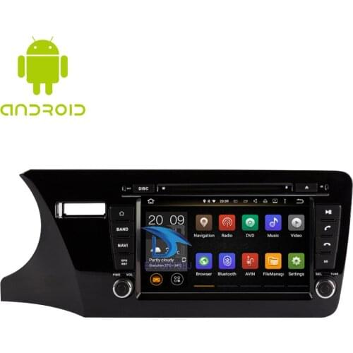 Android 9.0 Octa Core Car Radio Stereo For Honda City Left Hand Driving 2014-2019 WIFI DVD Multimedia Player Car GPS Navigation
