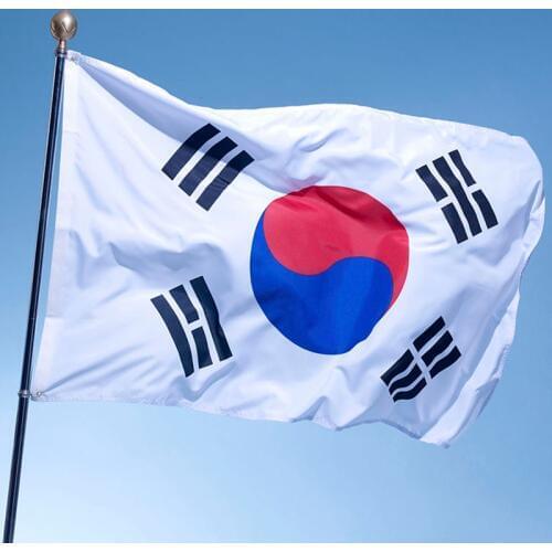 Large South Korea Flag Polyester the Korean National Banner 3x5ft Taegeukgi parade/Festival/Home Decoration New fashion