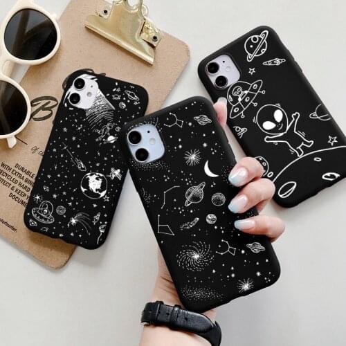 Stars Moon Astronaut Alien Case For Huawei P30 P20 Mate 20 10 Pro P40 Lite E P Smart 2021 2019 Y8P Y6P Nova 6 SE 4 3i 3 2i Cover