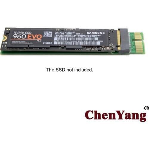 Chenyang PCI-E 3.0 1x x1 Vertical to NGFF M-key NVME AHCI SSD Adapter for XP941 SM951 PM951 960 EVO SSD