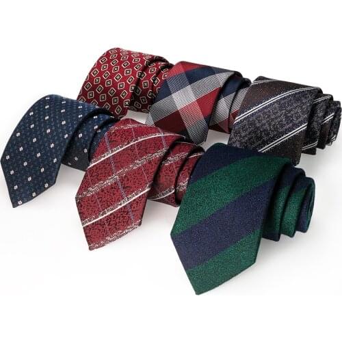 35 style Mens Tie Classic Stripe Dot Jacquard Woven Neck tie Gravata Fashion Polyester NeckTie For Men Wedding Business Ties