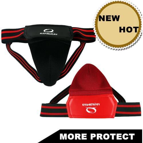 Hot Wholesale Adult Male Sanda Crotch Guard Protector Taekwondo MMA Groin Protector Kick Boxing Protection Guard Men Jockstrap