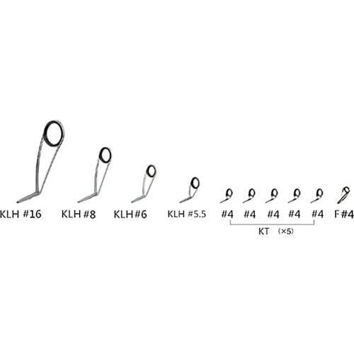 NooNRoo KL-H Guide Set 2SET fishing rod guides fishing rod parts repair guide