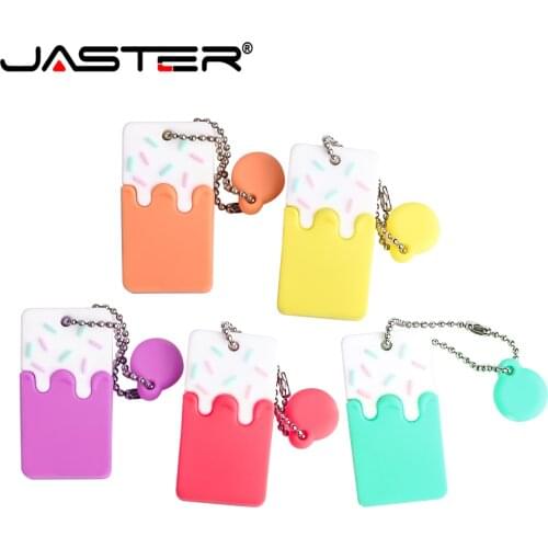 JASTER Colorful USB Flash Drives Cute Cartoon USB Stick Red Pen Drive 64GB Flash Memory Card 32 GB USB Gadgets External storage