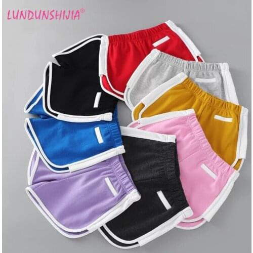 LUNDUNSHIJIA Fashion Candy Colors Shorts For Women 2019 Summer High Waist Loose Wide Leg Fitness Hot Shorts 8 Colors