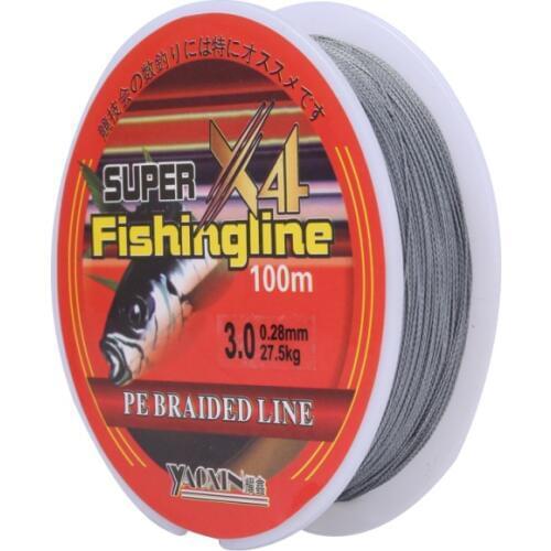 4 Strands 0.10~0.40MM 6-60LB Fishing line Strong PE Braided Fishing Line for Sea Fishing 100m Daiwa line Multifilament