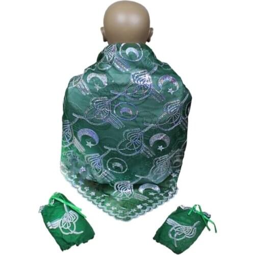 Groom shoulder cover set with gloves henna cover moon star ottoman tugra sequins silvery motif green red