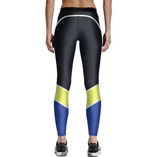 New Arrival Black- Pink Patchwork Women Plus Size Running Pants S To 4XL 3 Patterns Black Sport Leggins