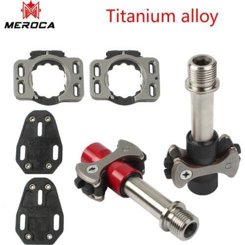 Titanium alloy axis biycle pedal MTB/Road bike pedals light weight self-locking cycling Clipless bicycle pedals parts