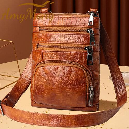 Multi-pockets Casual Shoulder Bags Womens Retro Flap Handbag Purse Bags Female Crossbody Bag Fashion Luxury Sac A Main Bolsos