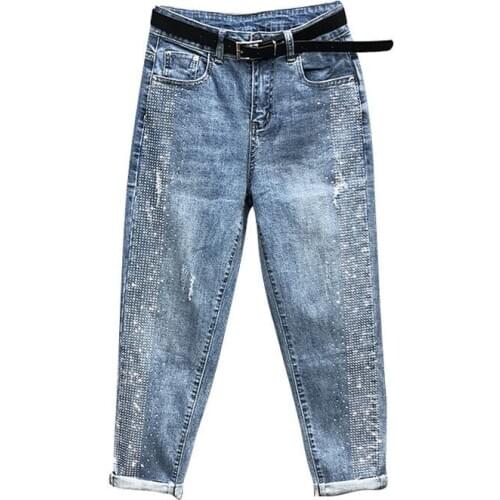 Py1028 2020 spring summer autumn new women fashion casual Denim Pants woman female OL baggy jeans women high waisted jeans