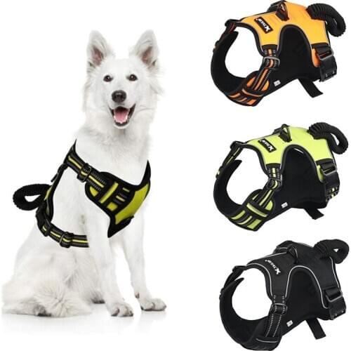 Dogs Harness Vest Adjustable Reflective Pet Dog Harness Soft Breathable Harnesses Walking Training accesorios para perros