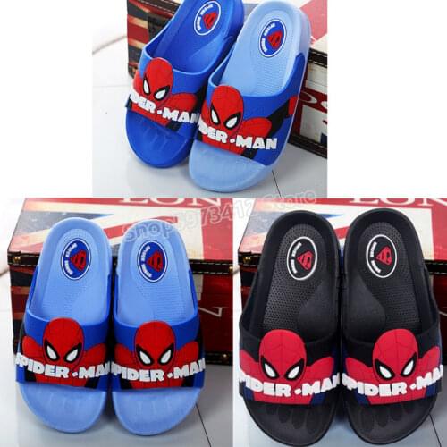 Marvel Spiderman Parent-child Slippers Home Indoor Bathroom Bathing Sandals and Slippers Summer Boys Girls Kids Flip Flops