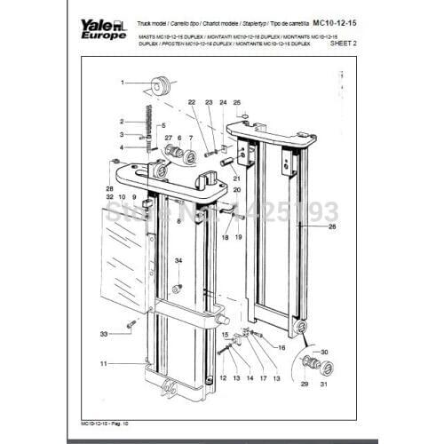 Yale Wiring Diagrams , Service Manuals- Class 2 2014year