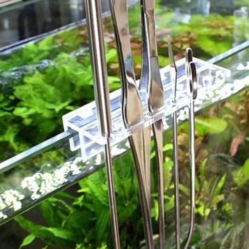 Aquarium Plant Tools Storage Rack Acrylic Holder For Tweezer Scraper Scissor Fish Tank Water Grass Cleaning Tool Accessories
