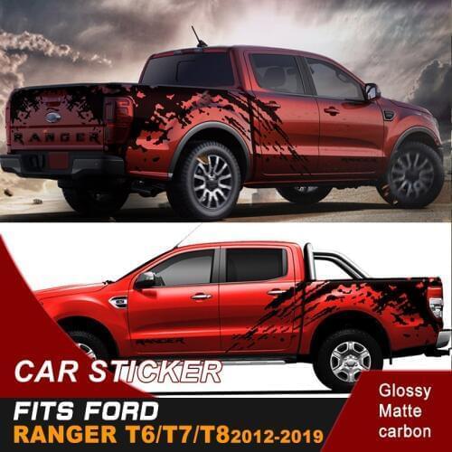 Car sticker Stealing Tomb theme stickers auto products fit for Ford ranger or wildtrack 2012 2013 2014 2015 2016 2017 2018 2019