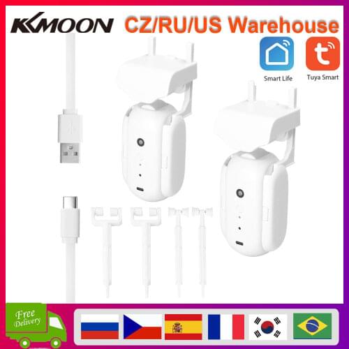 Tuya Smart Curtain Motor BT Voice Control Switch Electric Curtain Robot APP Control Timer Compatible with Alexa Google Home