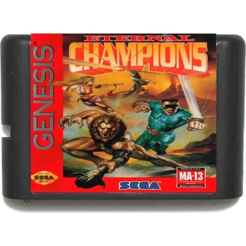 Eternal Champions NTSC-USA 16 bit MD Game Card For Sega Mega Drive For Genesis