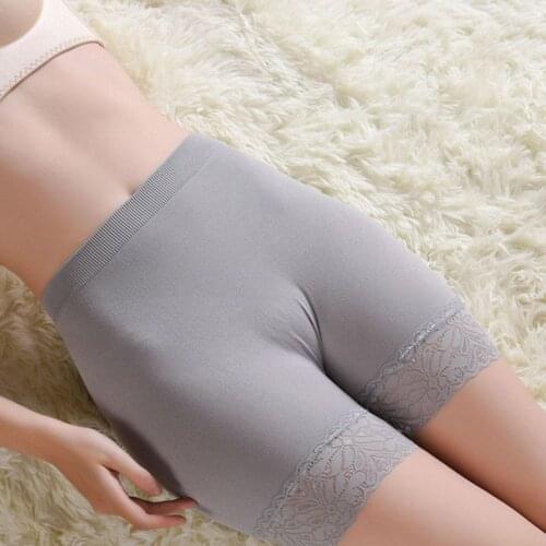 High Elasticity Women Safety Shorts Pants Lace Seamless Panties Plus Size Boxer Shorts Breathable Underwear for Women