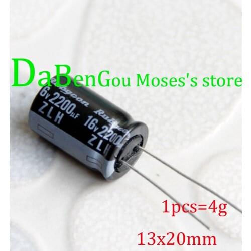 16v 2200uf +/- 20% 100% Japan Original New ZLH Capacitance Audio Electrolytic Capacitor Radial 13x20mm