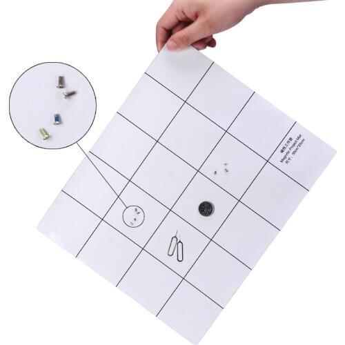 300x250mm Magnetic Project Mat Screw Work Pad With Marker Pen For Mobile Phone Repair Tools
